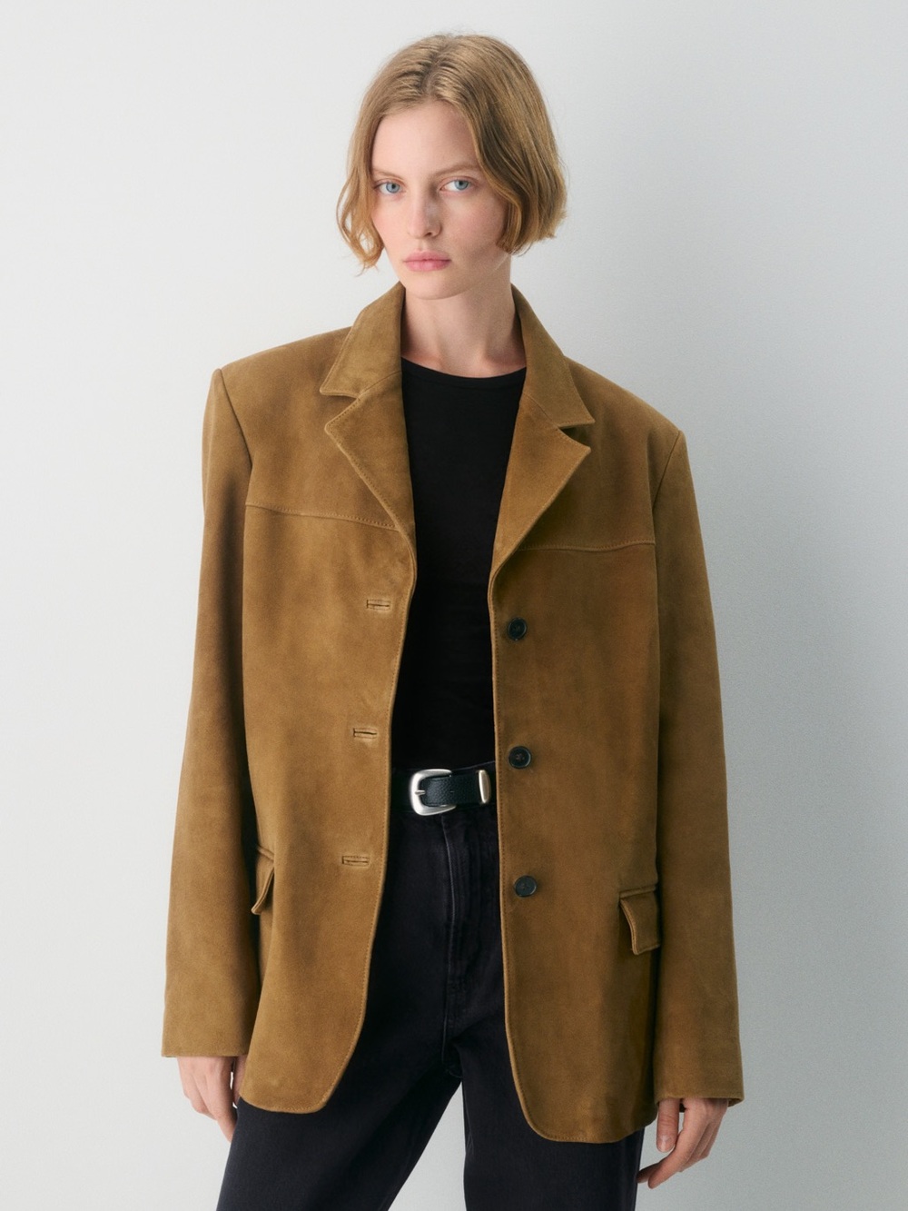 Aritzia Suede Blazer Jacket